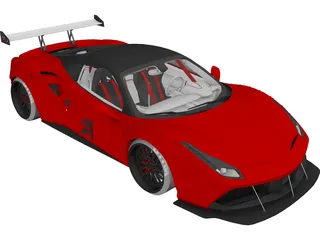 Ferrari 488 GTB R (2016) 3D Model