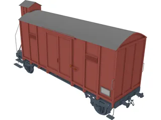 Wagon with Cabin 3D Model
