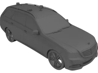 Mercedes E-Class Police 3D Model
