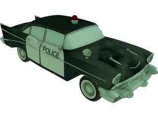 Chevrolet Bel Air Police (1952) 3D Model