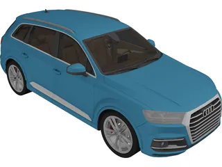 Audi Q7 (2017) 3D Model