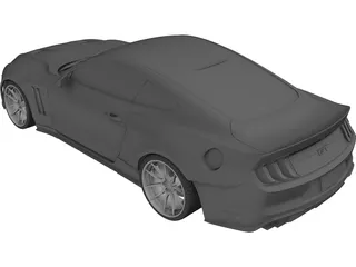 Ford Mustang GT Fastback (2018) 3D Model