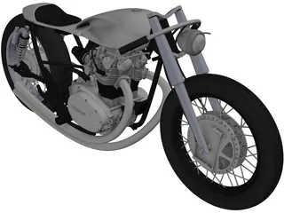 Yamaha Custom Bike 3D Model