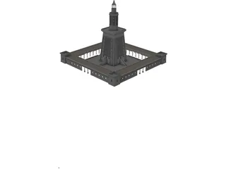 Alexandria Lighthouse 3D Model