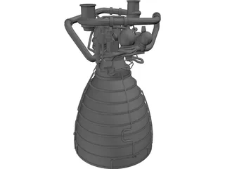 Space Shuttle Main Engine 3D Model