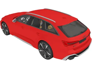Audi RS6 Avant (2020) 3D Model