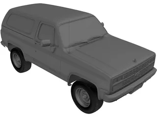 Chevrolet Blazer (1989) 3D Model