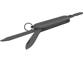 Swiss Mini Knife 3D Model