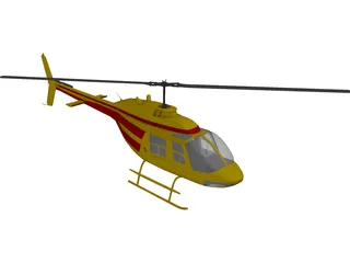 Bell 206-B 3D Model