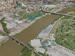 Omaha City, USA (2021) 3D Model