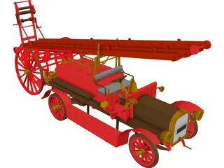 Fire Engine Dennis 3D Model