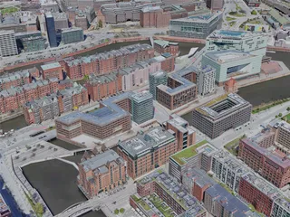 Hamburg City, Germany (2023) 3D Model