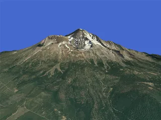Mount Shasta 3D Model