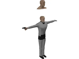 Daniel Craig James Bond Model 3D Model