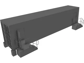 Shipping Container 40 foot 3D Model