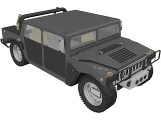 Hummer H1 SUV 3D Model