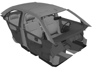 Interior Nissan Sentra (1997) 3D Model