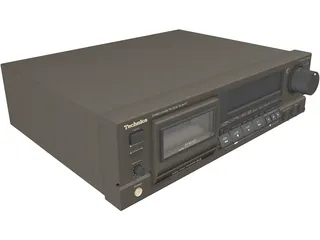 Technics Stereo Cassette Deck RS-BX707 3D Model