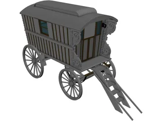 Gipsy Coach 3D Model