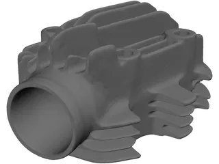 Engine Head Brough Superior 680 3D Model
