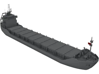 Cargo Ship Wagborg 3D Model