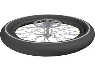 Wheel Disc Brake High Profile 3D Model