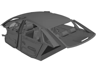 Interior Audi RS6 (2003) 3D Model