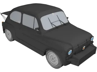 Fiat Abarth 1000TC 3D Model