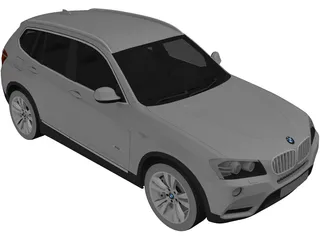 BMW X3 F25 (2012) 3D Model