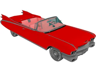 Cadillac Eldorado Biarritz Convertible (1959) 3D Model