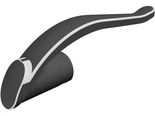 Pen Cap Clip 3D Model