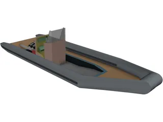Rigid Inflatable Boat [RIB] 3D Model