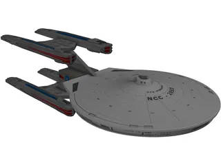Star Trek Ship 3D Model