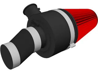 Marine Cone Air Filter 3D Model