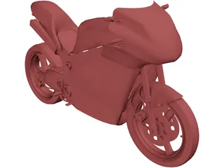 Motorcycle Sport 3D Model