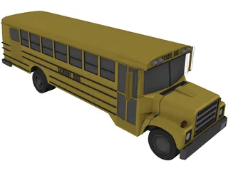 School Bus (1983) 3D Model