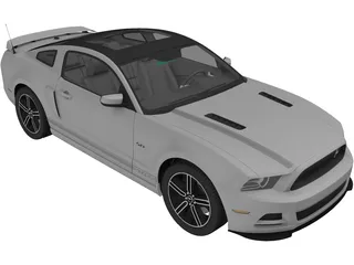 Ford Mustang GT (2013) 3D Model
