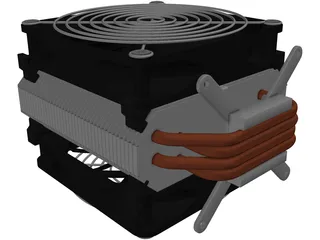 CPU Heatsink 3D Model