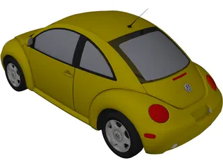 Volkswagen Beetle (1998) 3D Model