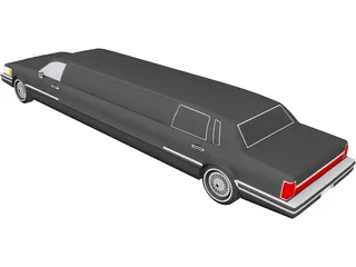 Lincoln Limousine 3D Model