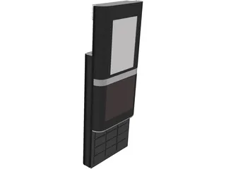LG Chocolate Slide Phone 3D Model