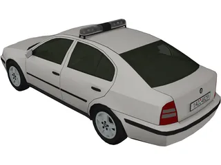 Skoda Octavia Police (1999) 3D Model