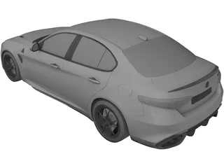 Alfa Romeo Giulia Quadrifoglio 3D Model