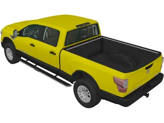 Nissan Titan XD Crew Cab (2016) 3D Model