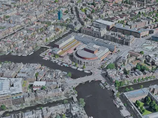 Amsterdam City, Netherlands (2019) 3D Model