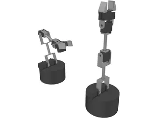 Lynxmotion SES Robot Arm 3D Model