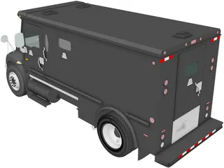 International Durastar Armored Cash Truck (2002) 3D Model