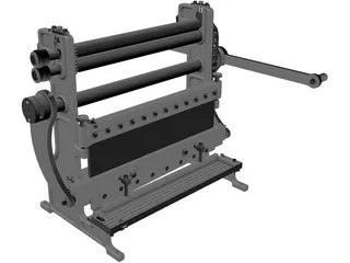 Multi Functional Sheet Metal Machine 3D Model