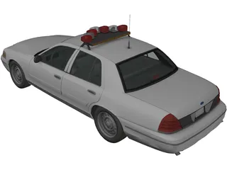 Ford Crown Victoria NYPD Police Interceptor 3D Model