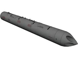 UB-13 122mm Rocket Pod 3D Model